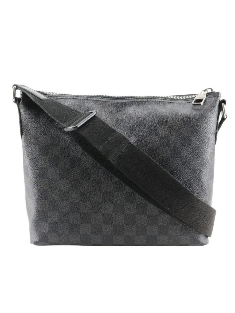 Louis Vuitton Mick PM N41211 Damier Graphite Canvas Black Sr1104 Men's Shoulder